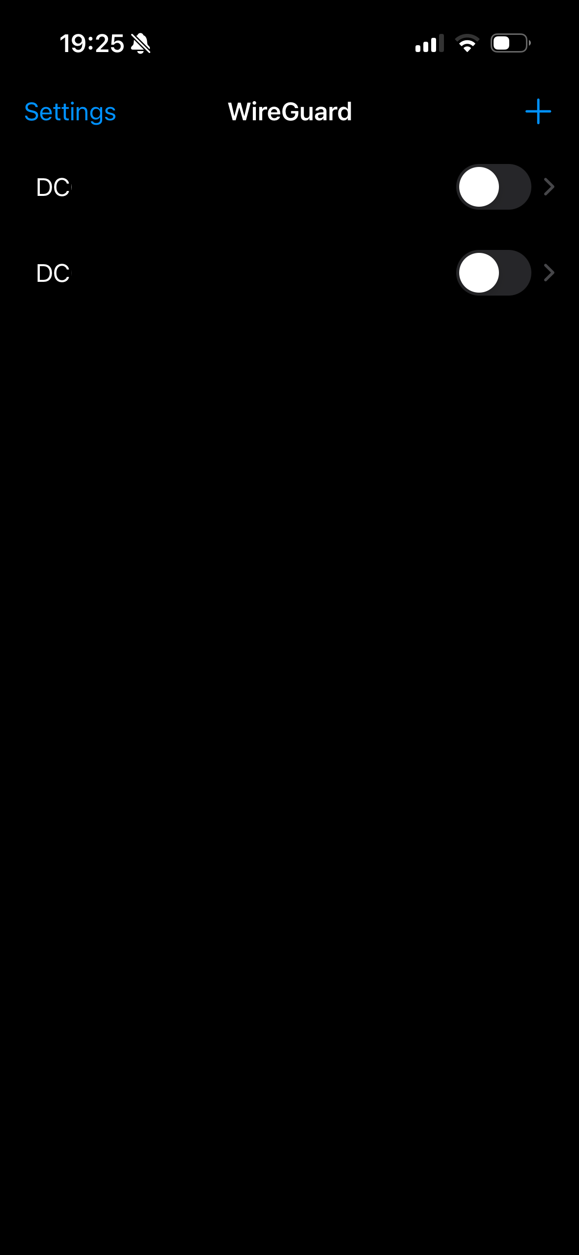Add the new WireGuard peer to the client (Apple iOS app)
